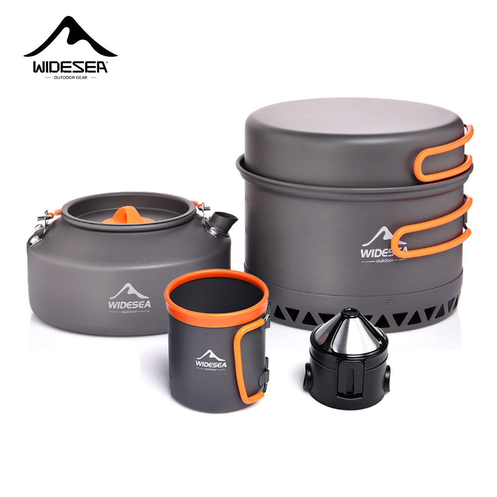 Coffee Equipment For Camping - ชุดเครื่องครัวสำหรับแคมป์ปิ้ง ชุดอุปกรณ์ทำอาหารกลางแจ้ง หม้อ กาต้มน้ำสำหรับนักท่องเที่ยว ถ้วยกาแฟ ที่กรอง