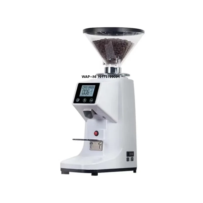 Coffee Grinder Burr Flat - เครื่องบดกาแฟแบบอัตโนมัติขนาด 60 มม. ใบมีดแบบแบน ทำจากสแตนเลส สำหรับใช้ในบ้านและโรงแรม