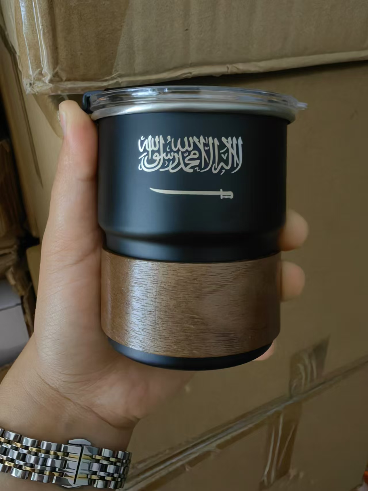 ธงซาอุดีอาระเบียโลโก้ถ้วยสแตนเ - Coffee Equipment For Camping บทวิจารณ์และราคา
