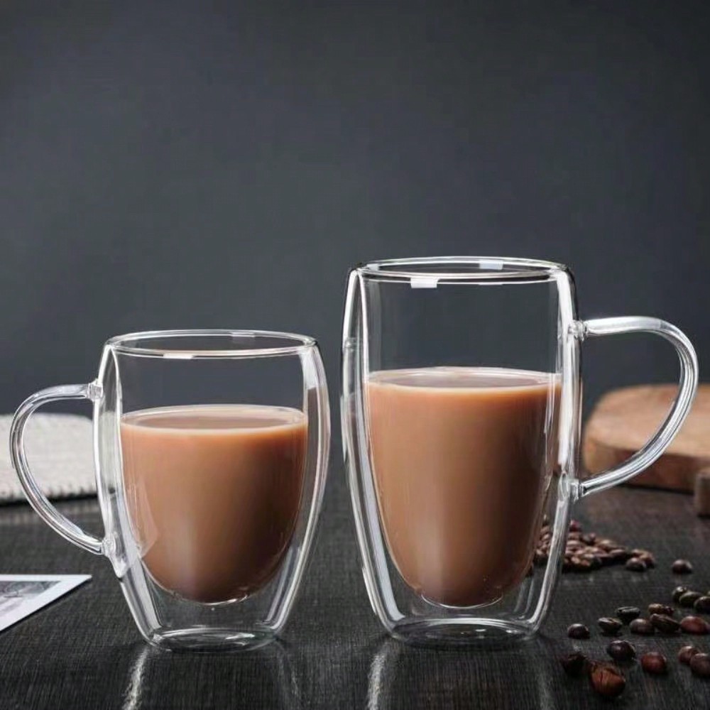 1PC Double Walled ถ้วยแก้วจับโ - Espresso Shot Glass บทวิจารณ์และราคา