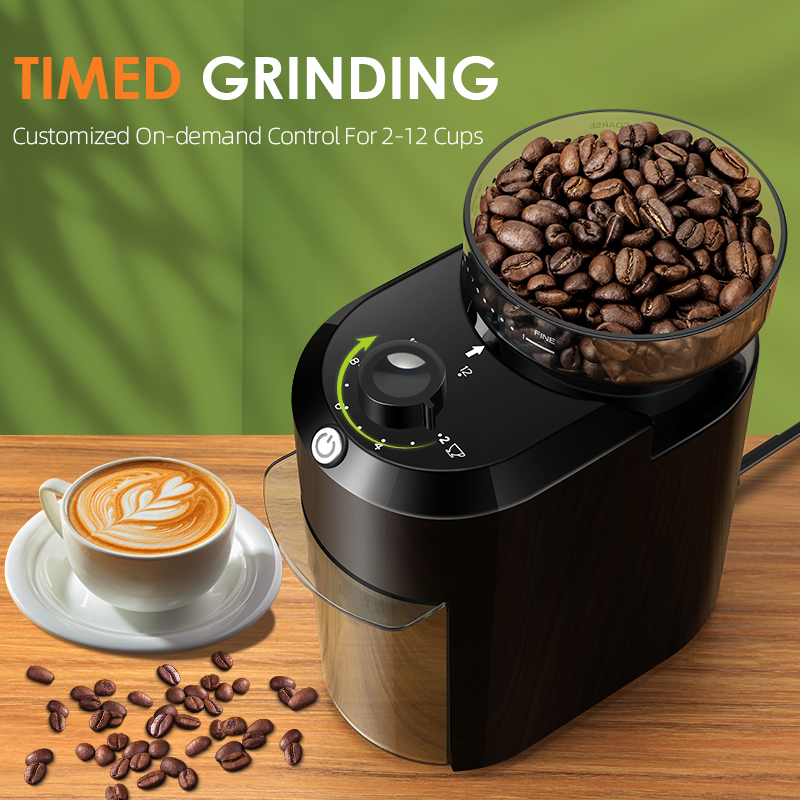 Wancle ไฟฟ้า Burr เครื่องบดกาแ - Coffee Grinder Burr Flat บทวิจารณ์และราคา