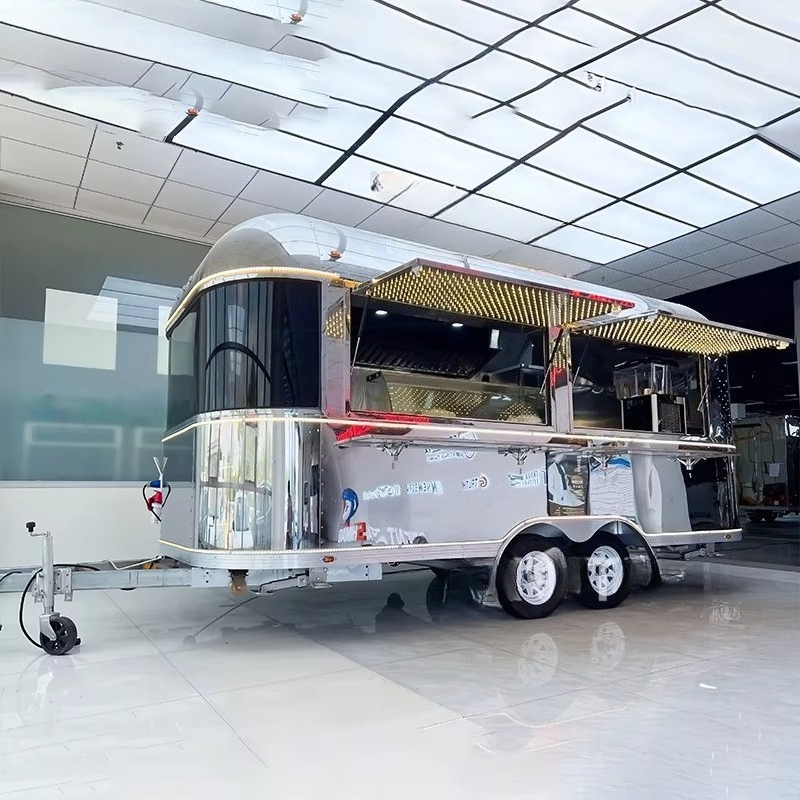 รถพ่วงขายอาหารแบบกำหนดเองพร้อม - Coffee Van Equipment บทวิจารณ์และราคา